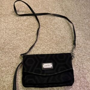 Nine West Geometric Black Crossbody Bag